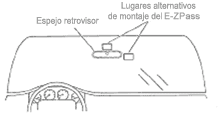 Cómo colocar un <i>E-ZPass</i>® en un vehículo 